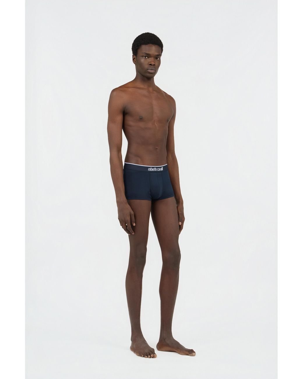 Roberto Cavalli Blue Cotton Boxers Bi-Pack for men