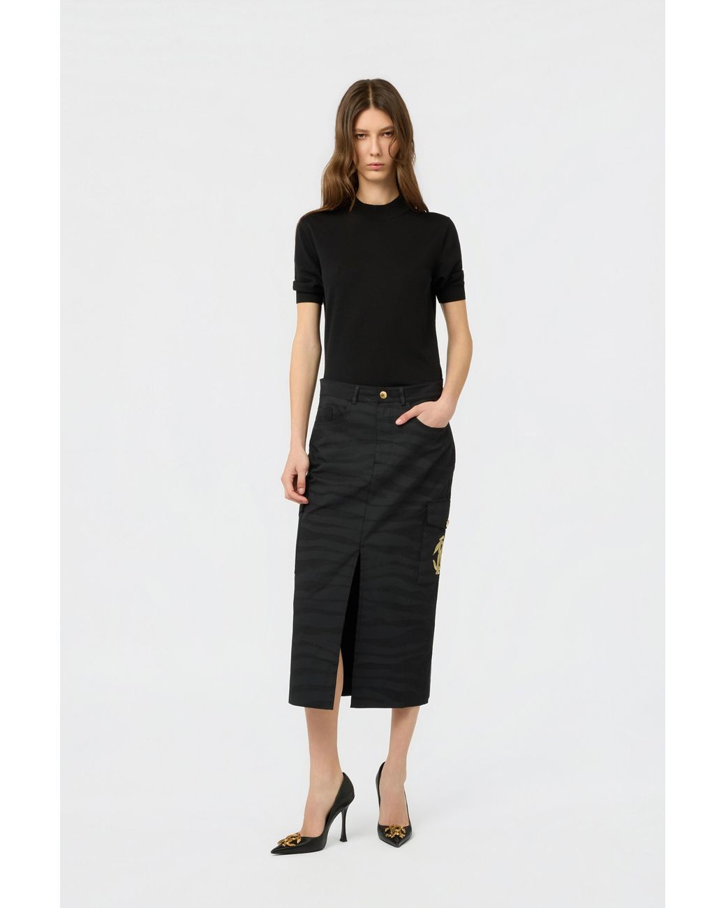 Roberto Cavalli Black Skirt