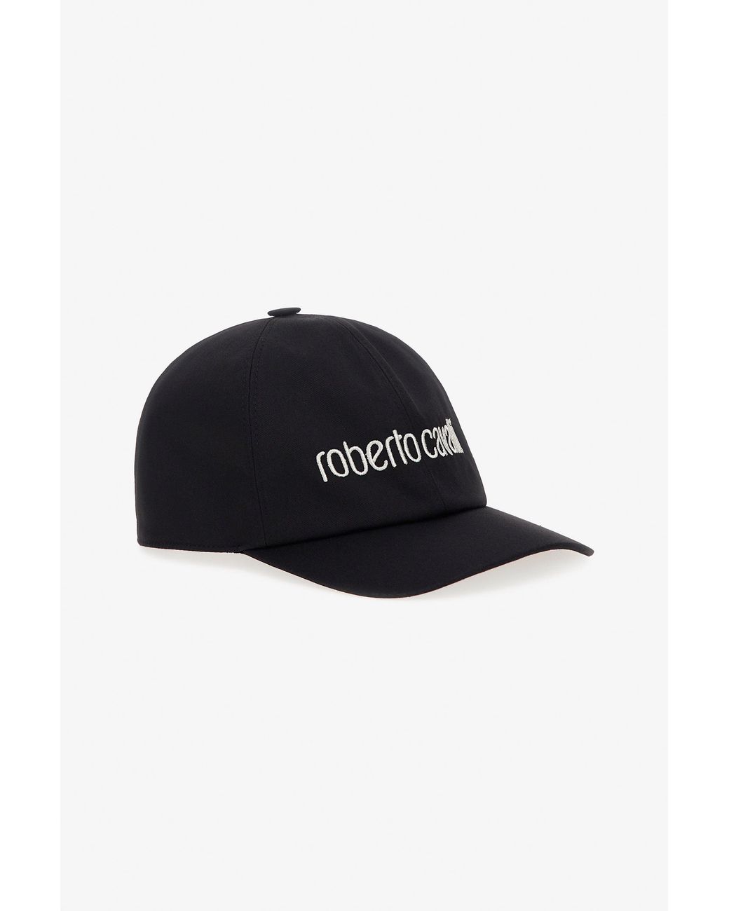 Roberto Cavalli Black Cap With Logo
