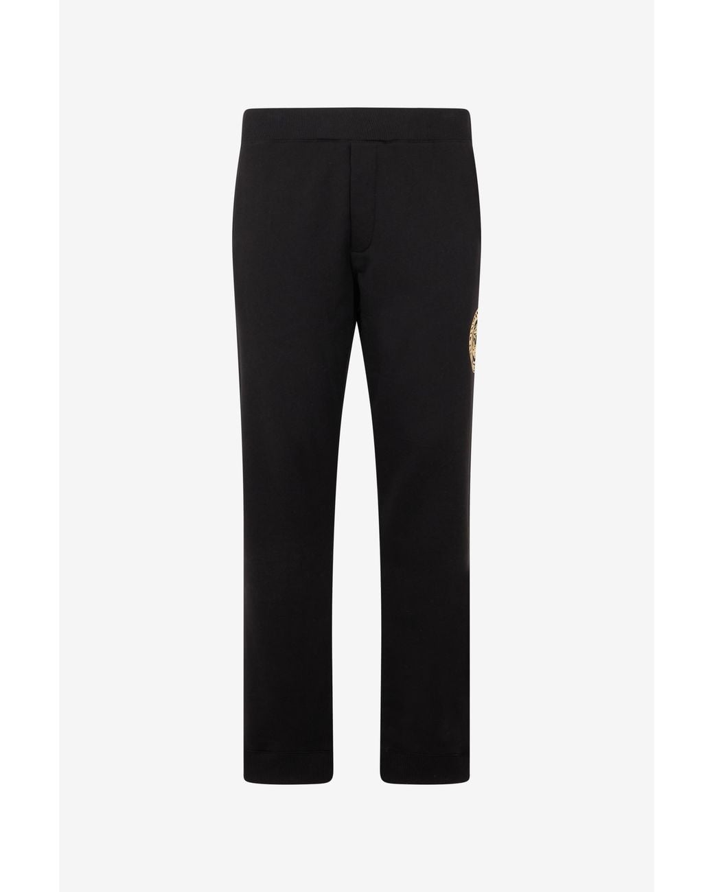 Roberto Cavalli Black Cotton Trousers for men
