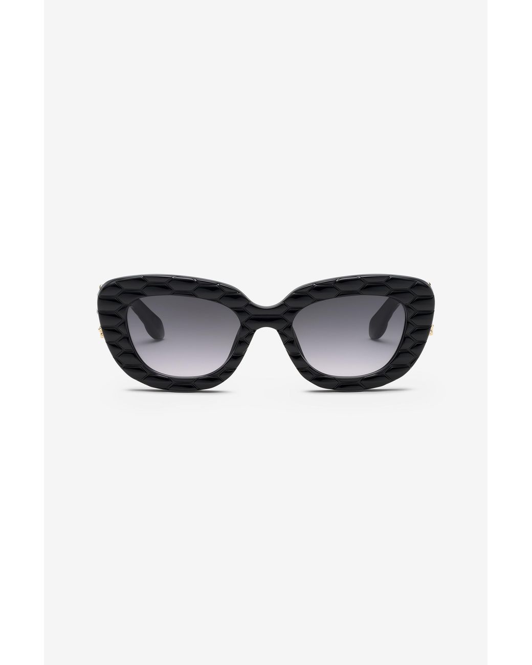 Roberto Cavalli Black Sunglasses With Wide Bold Cat-Eye Front