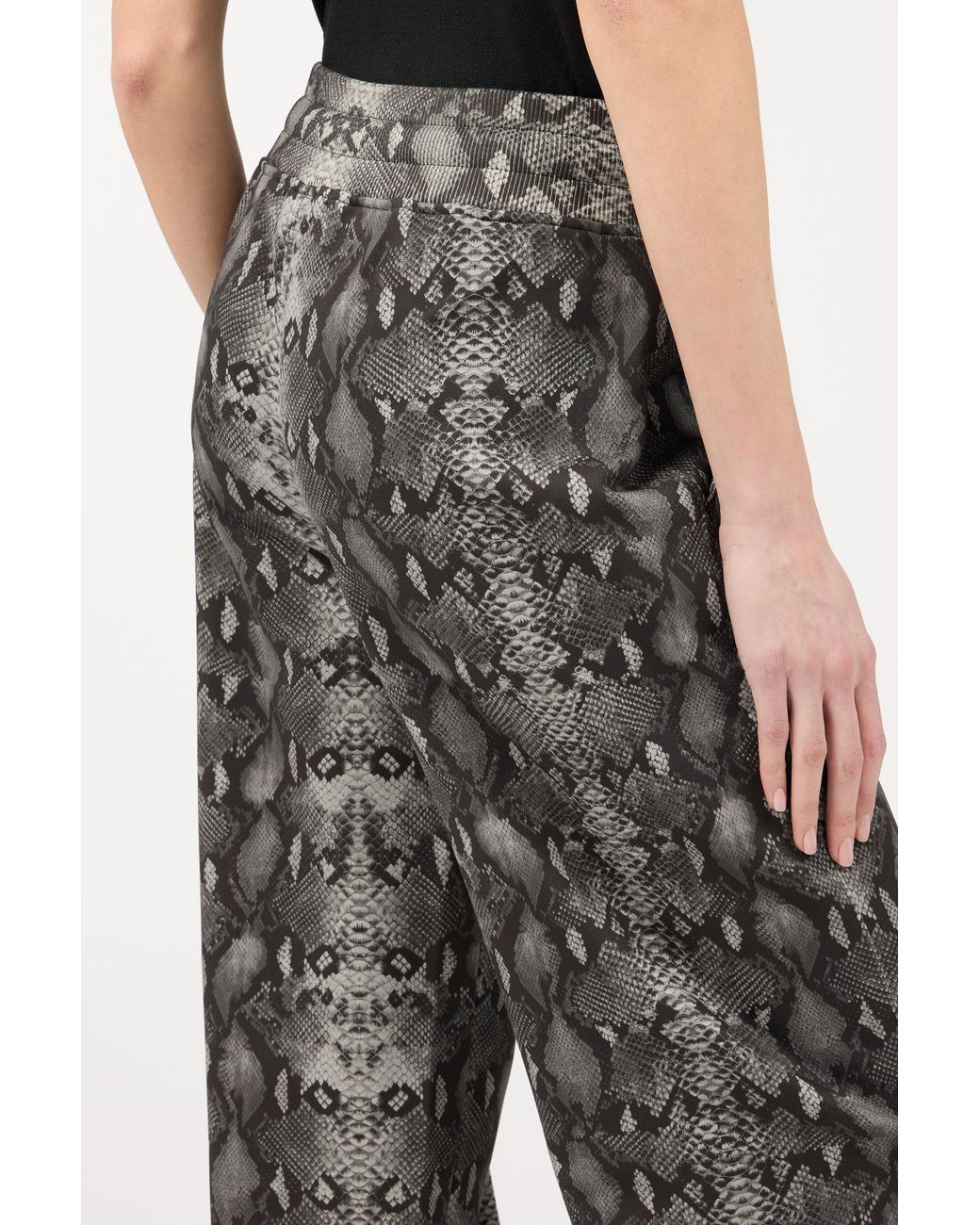 Roberto Cavalli Gray Hose Mit Python-Print