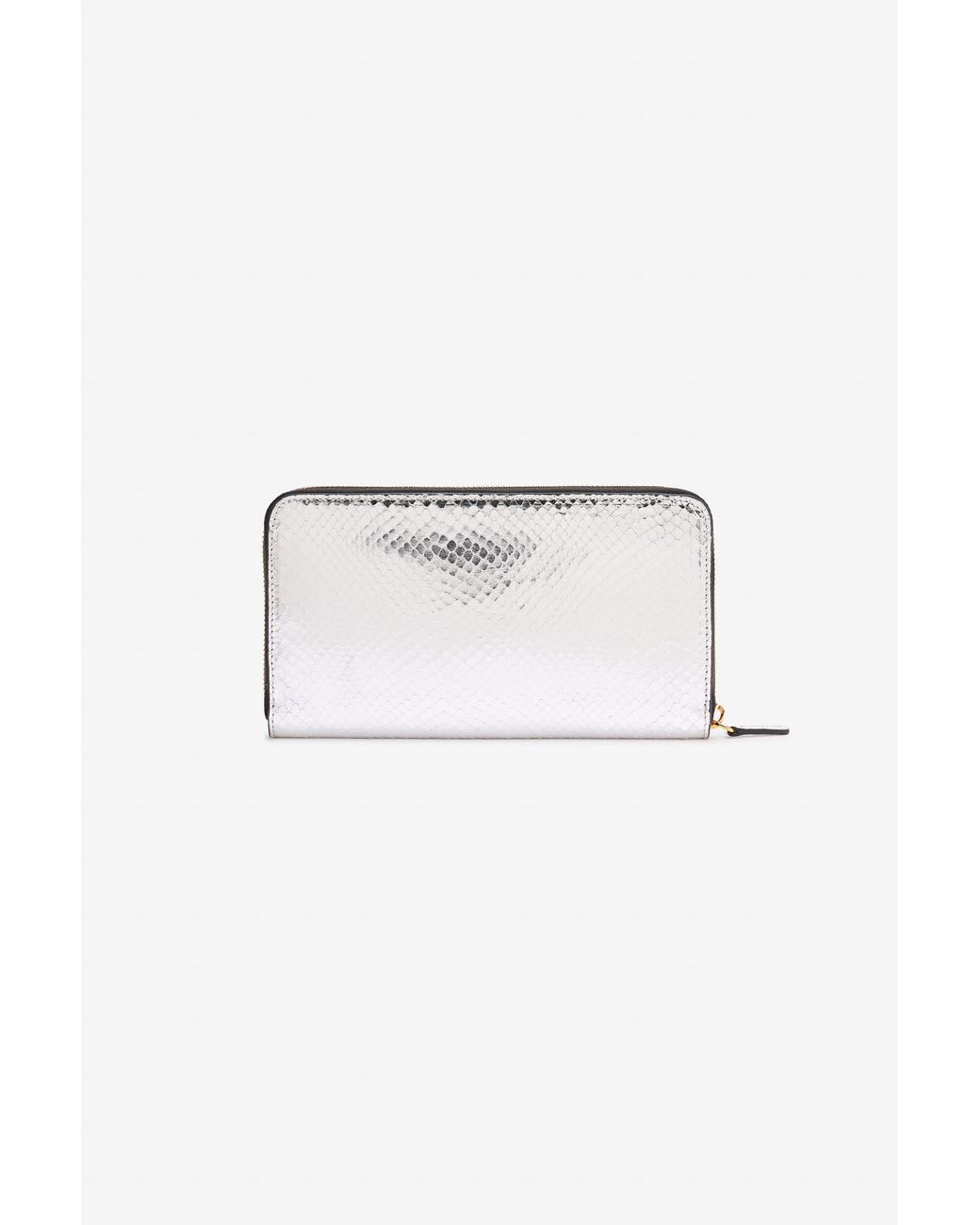 Roberto Cavalli Multicolor Zip-Around Wallet With Snake Print