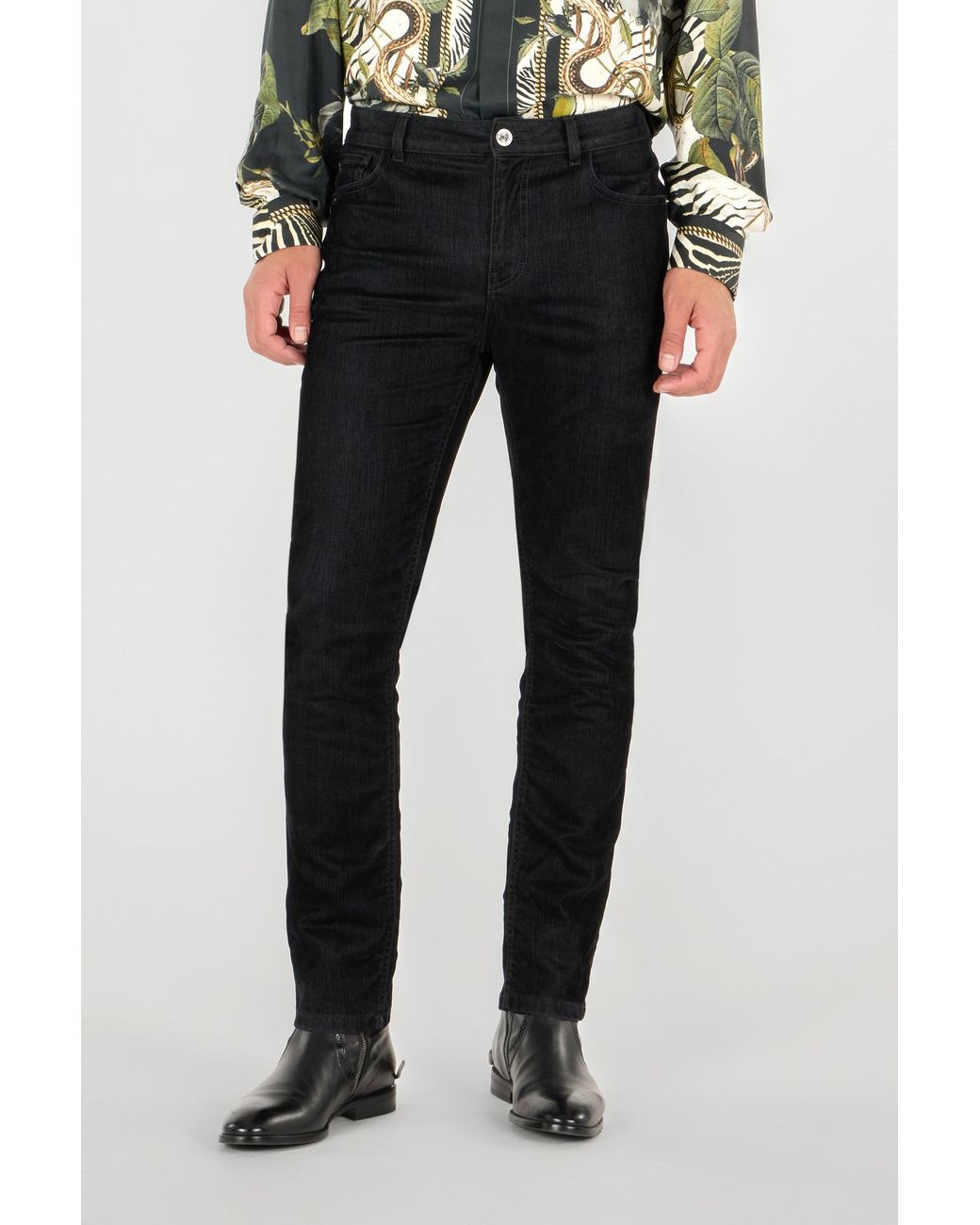 Roberto Cavalli Black Straight-Fit Jeans for men