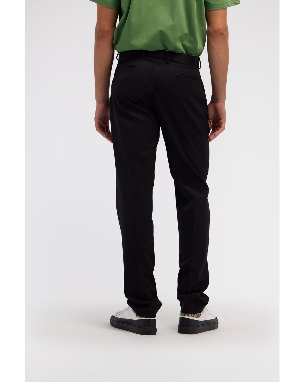 Roberto Cavalli Black Tiger Tooth Tailored Trousers for men