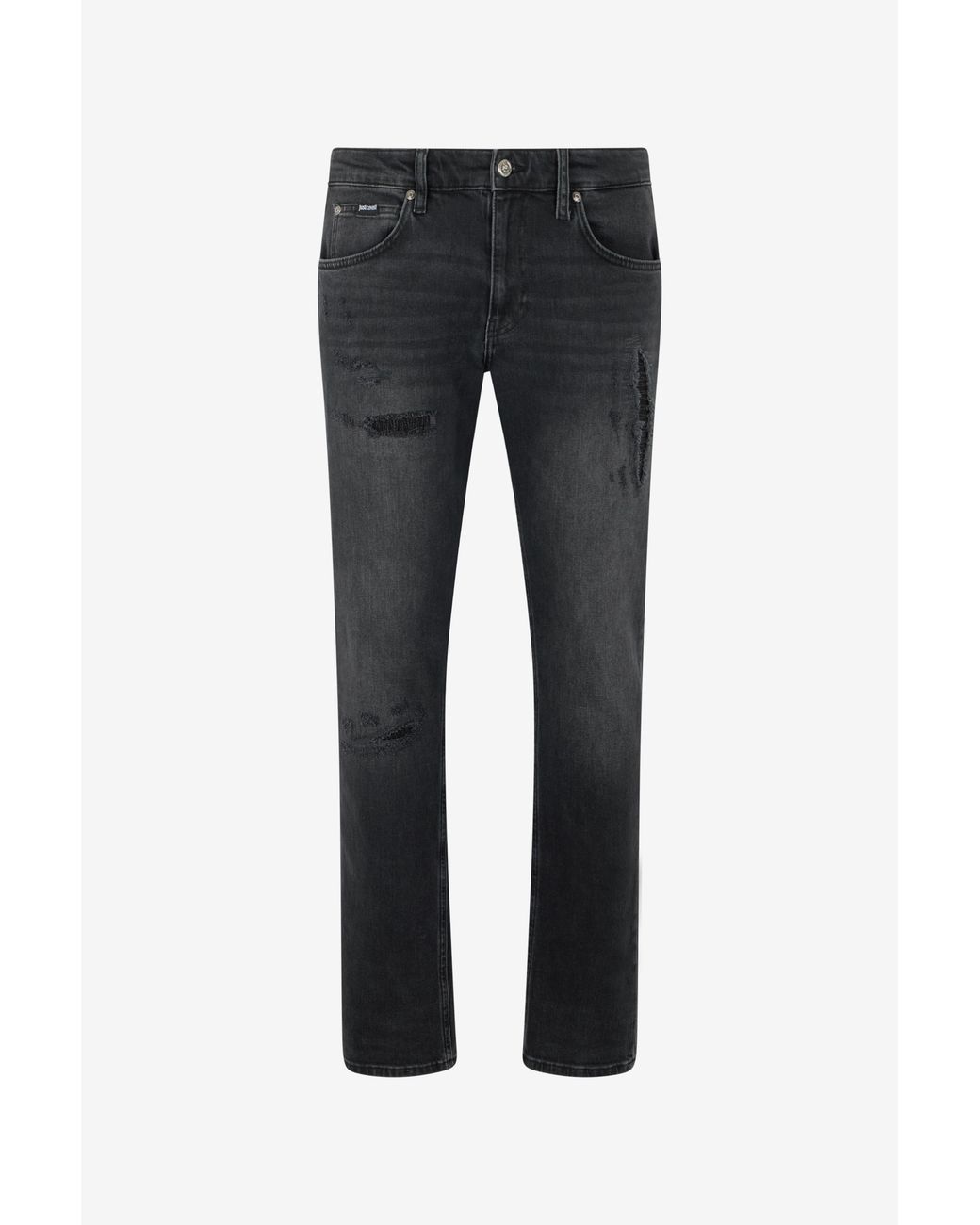Roberto Cavalli Black Denim Trousers for men