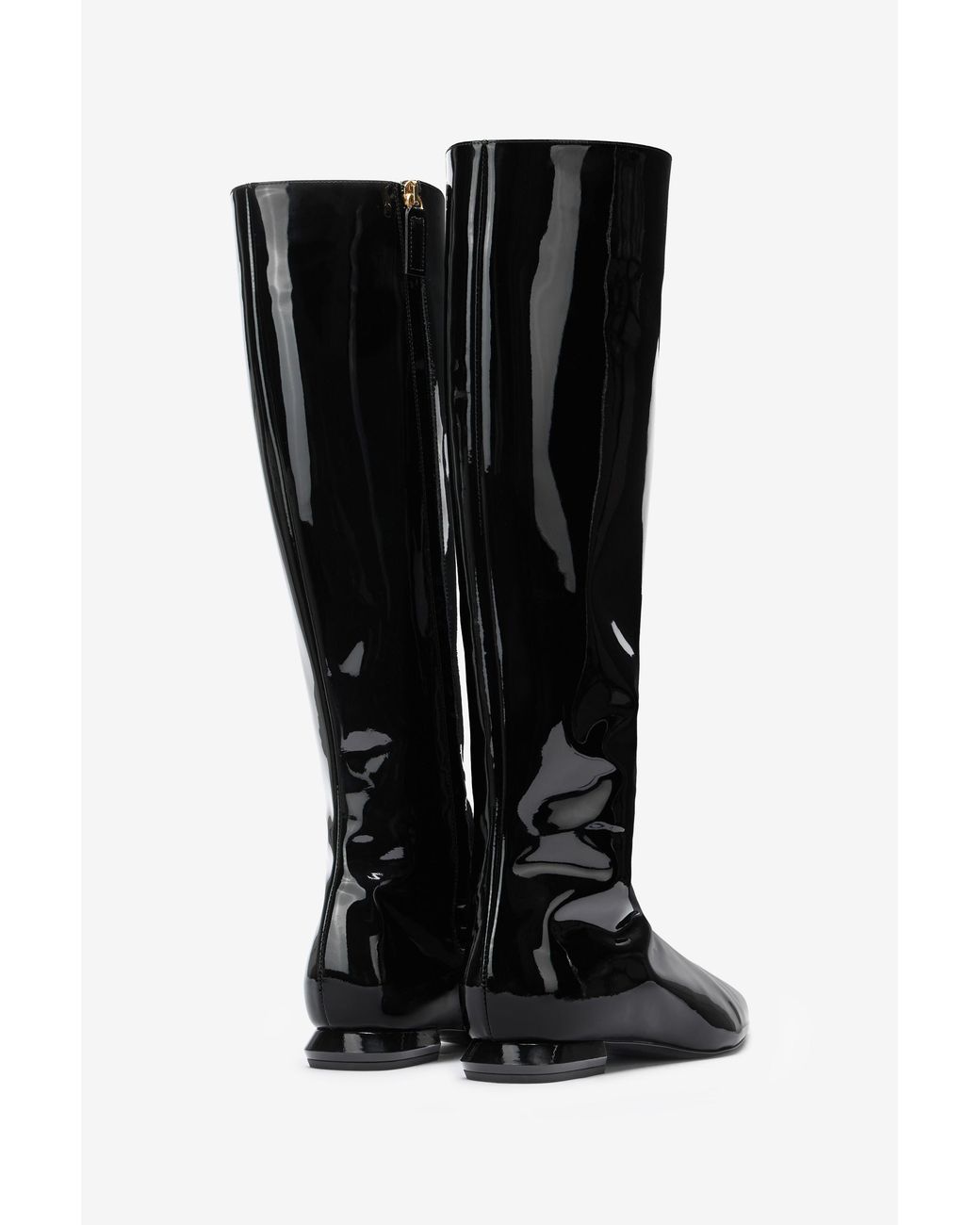 Roberto Cavalli Black Patent Leather Boots