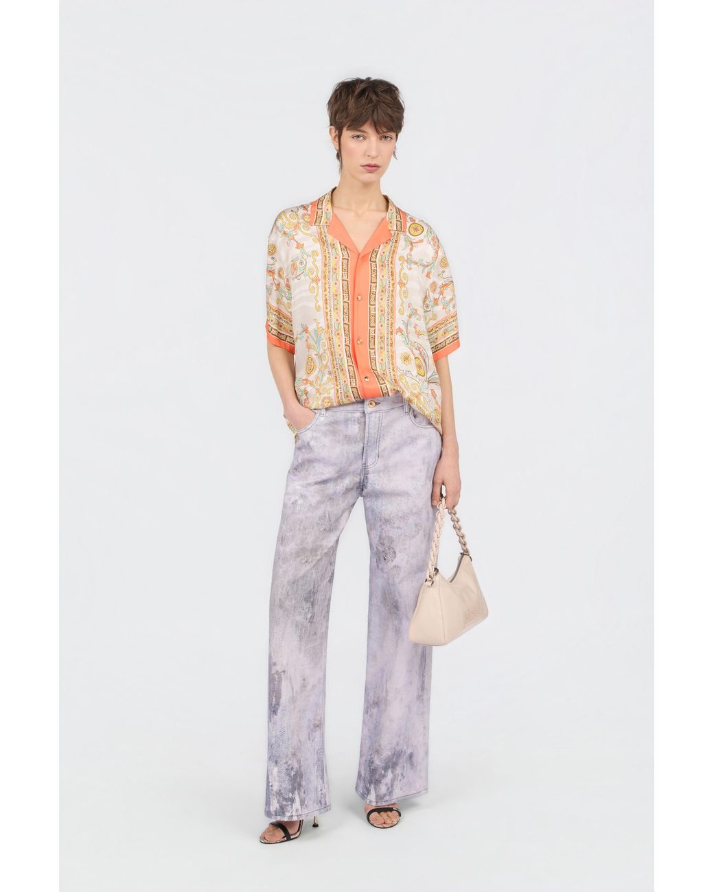 Roberto Cavalli Multicolor Straight Leg Jeans