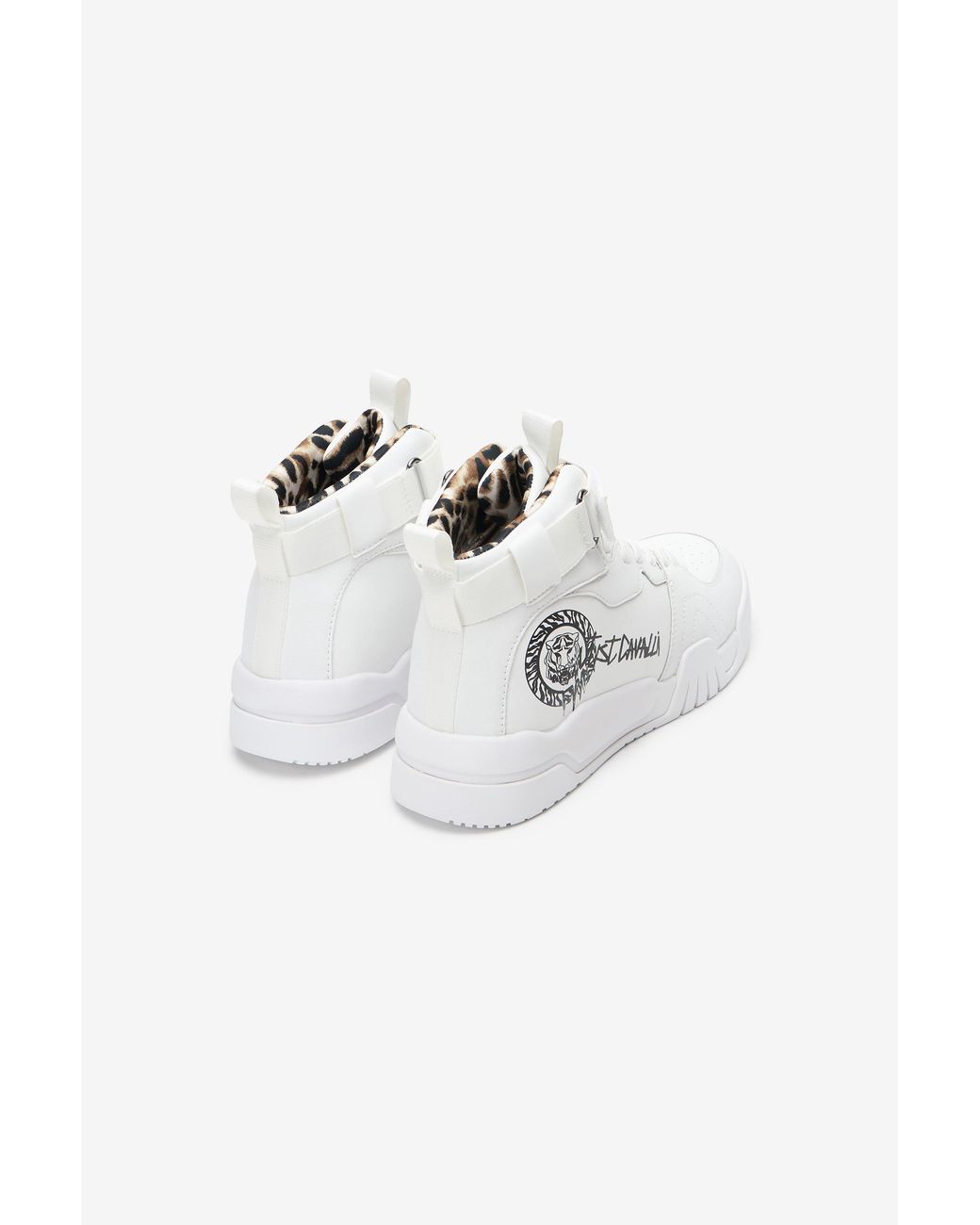 Roberto Cavalli White High Top Sneakers