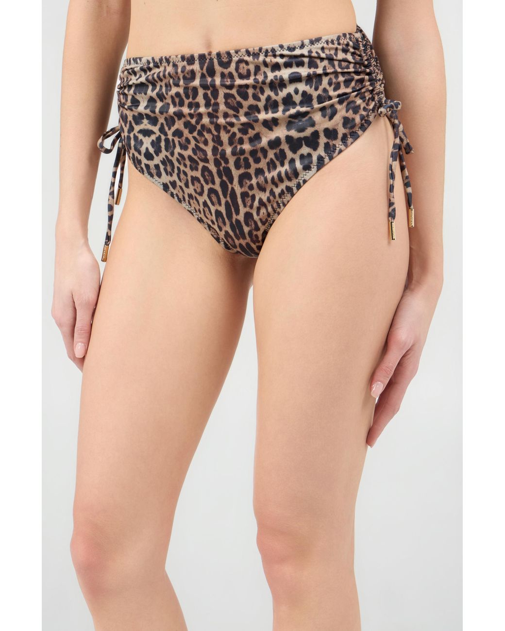 Roberto Cavalli White Jaguar Print Bikini