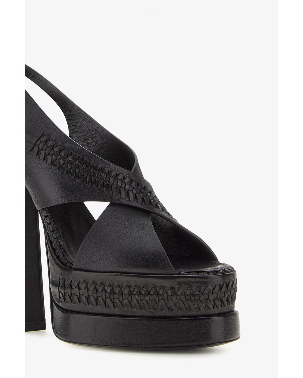 Roberto Cavalli Black Platform Sandals