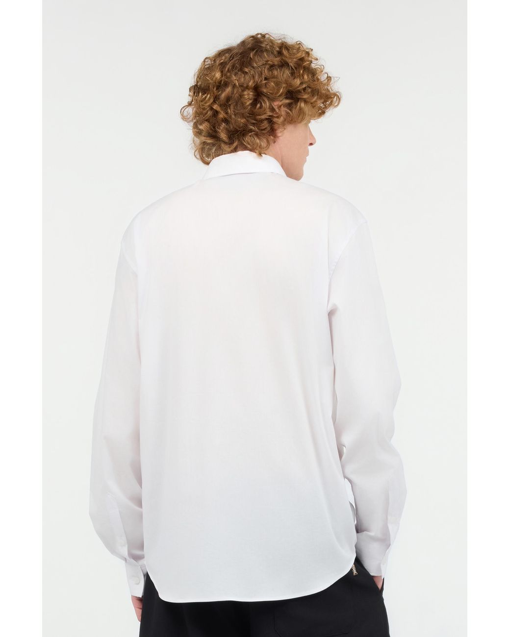Roberto Cavalli White Solid-Color Shirt for men