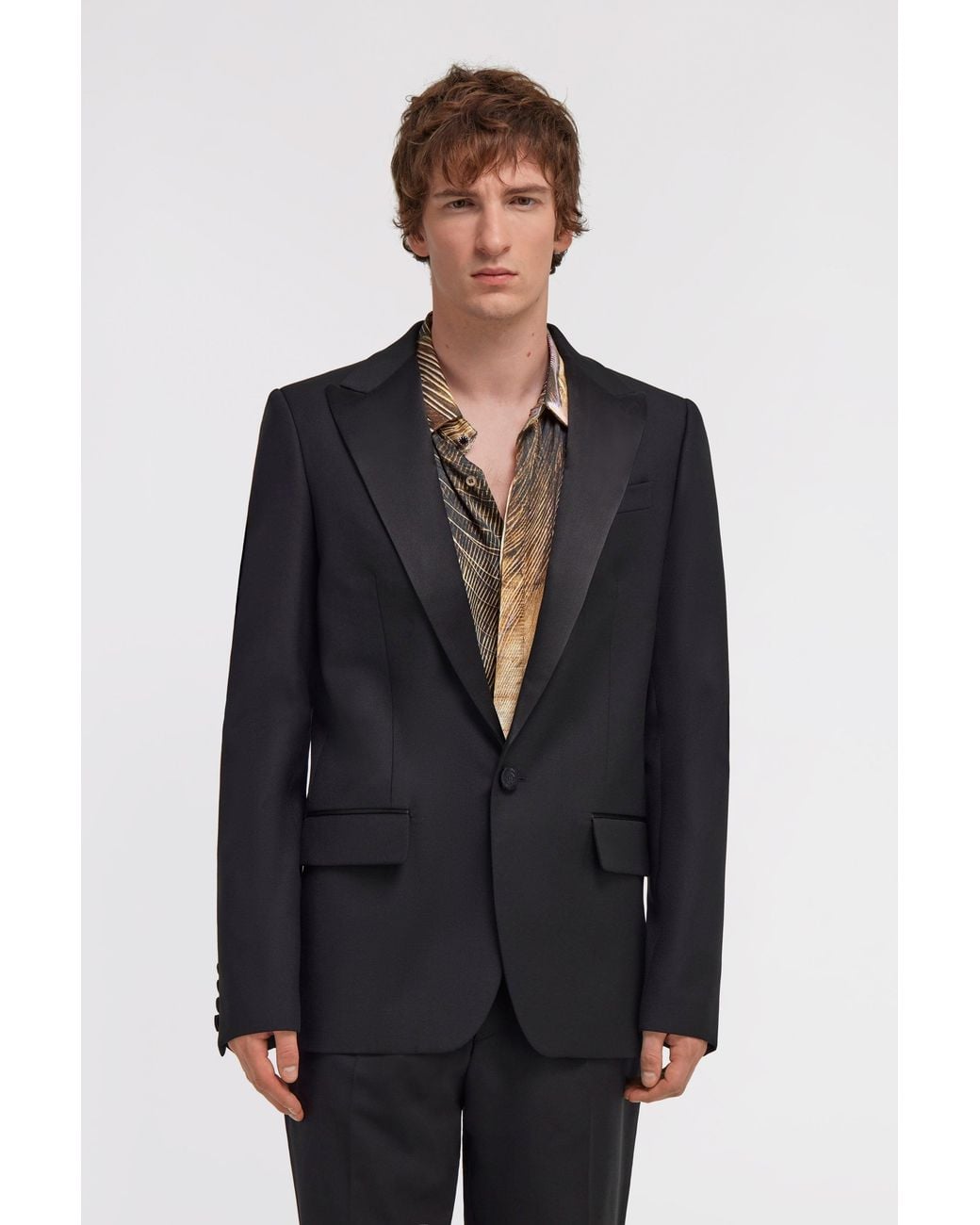 Roberto Cavalli Black Single Breasted Jacket for men