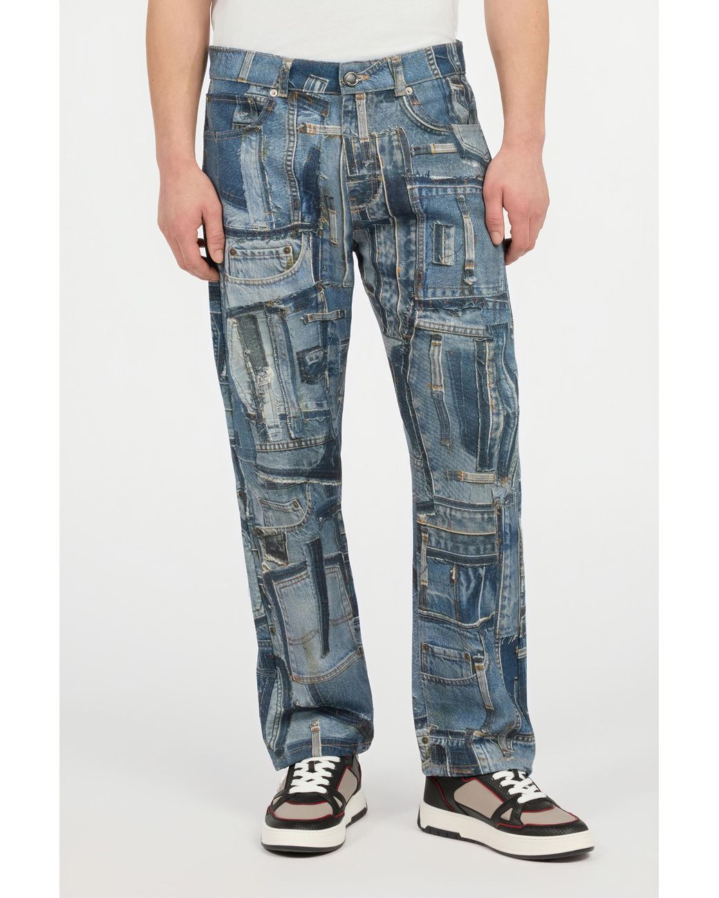 Roberto Cavalli Jeans Der Patchwork Capsule Collection in Blue für Herren