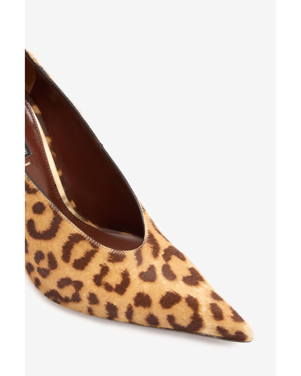 Roberto Cavalli Brown Hairy Leopard Skin Pumps