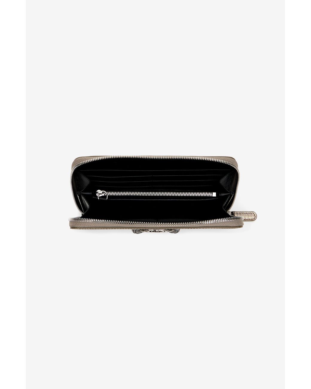 Roberto Cavalli Natural Serpentine Leather Wallet With Zip