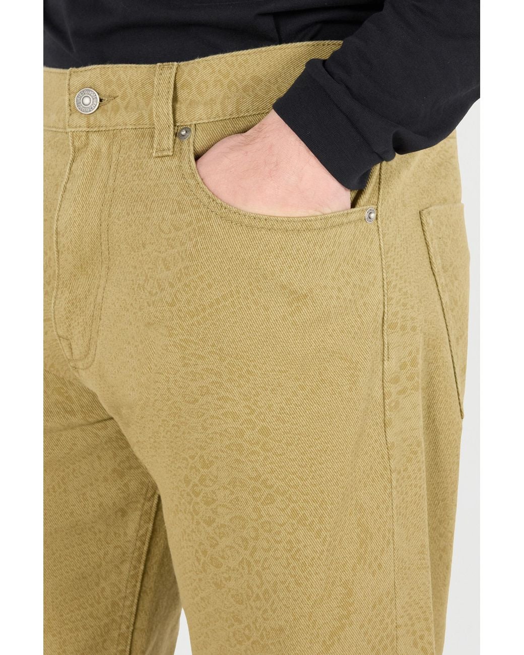 Roberto Cavalli Five-Pocket-Hose Mit Print Python in Yellow für Herren