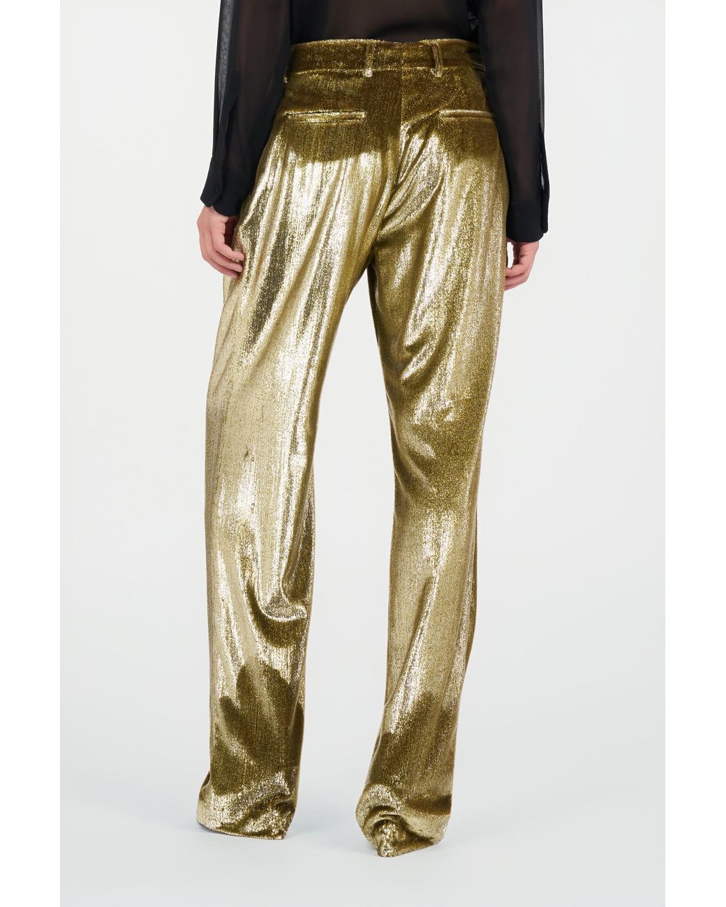 Roberto Cavalli Green Velvet Long Pants