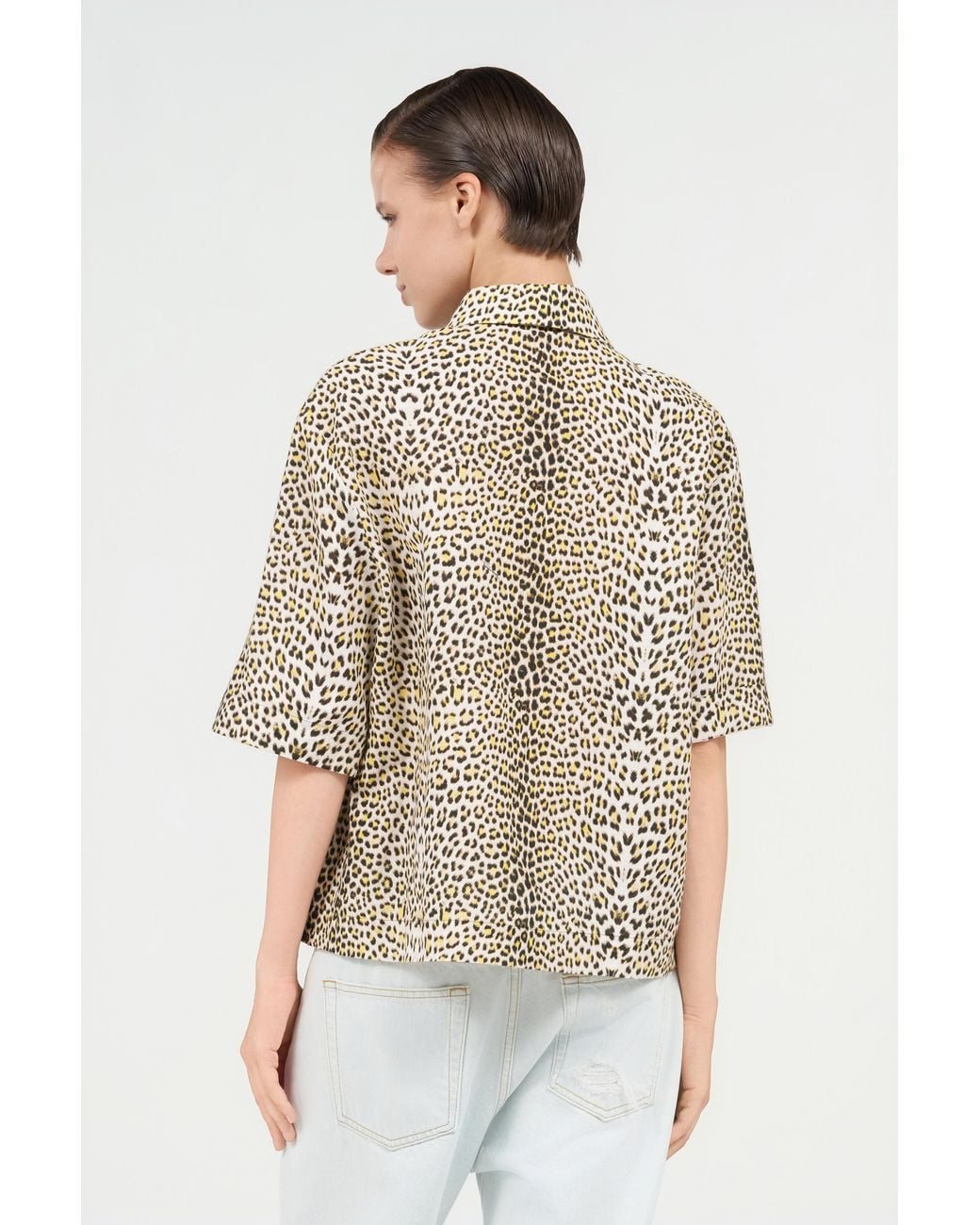 Roberto Cavalli Natural Baby Jaguar Print Shirt