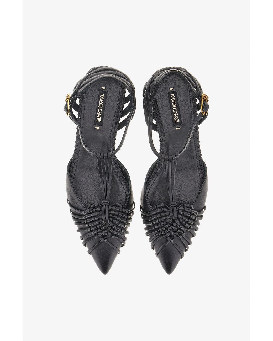 Roberto Cavalli Black Ballerina With Weave