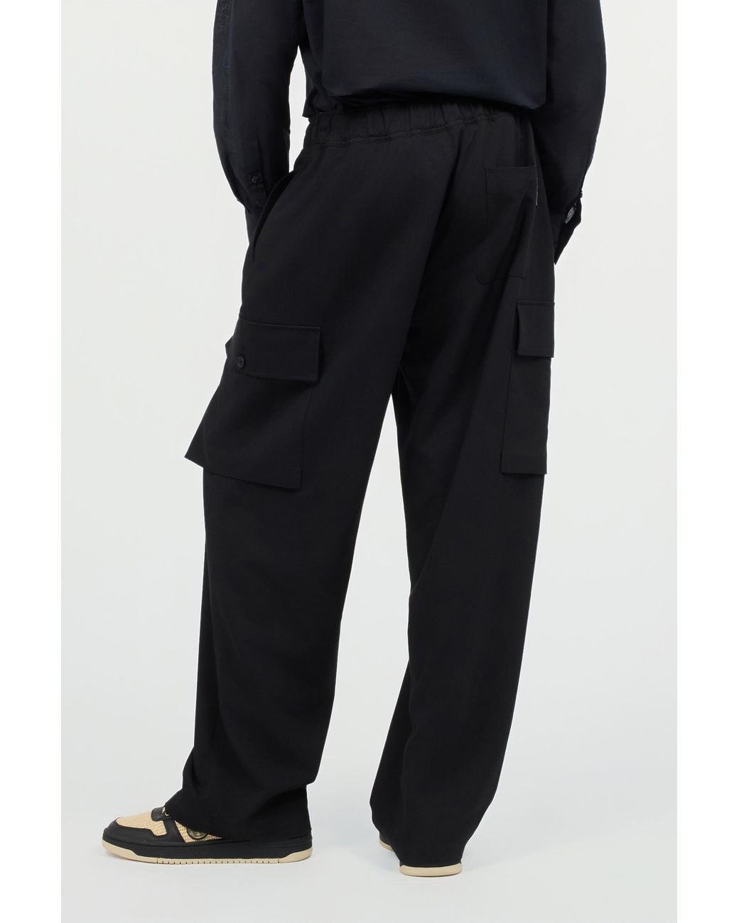 Roberto Cavalli Black Pants With Cargo Pockets for men