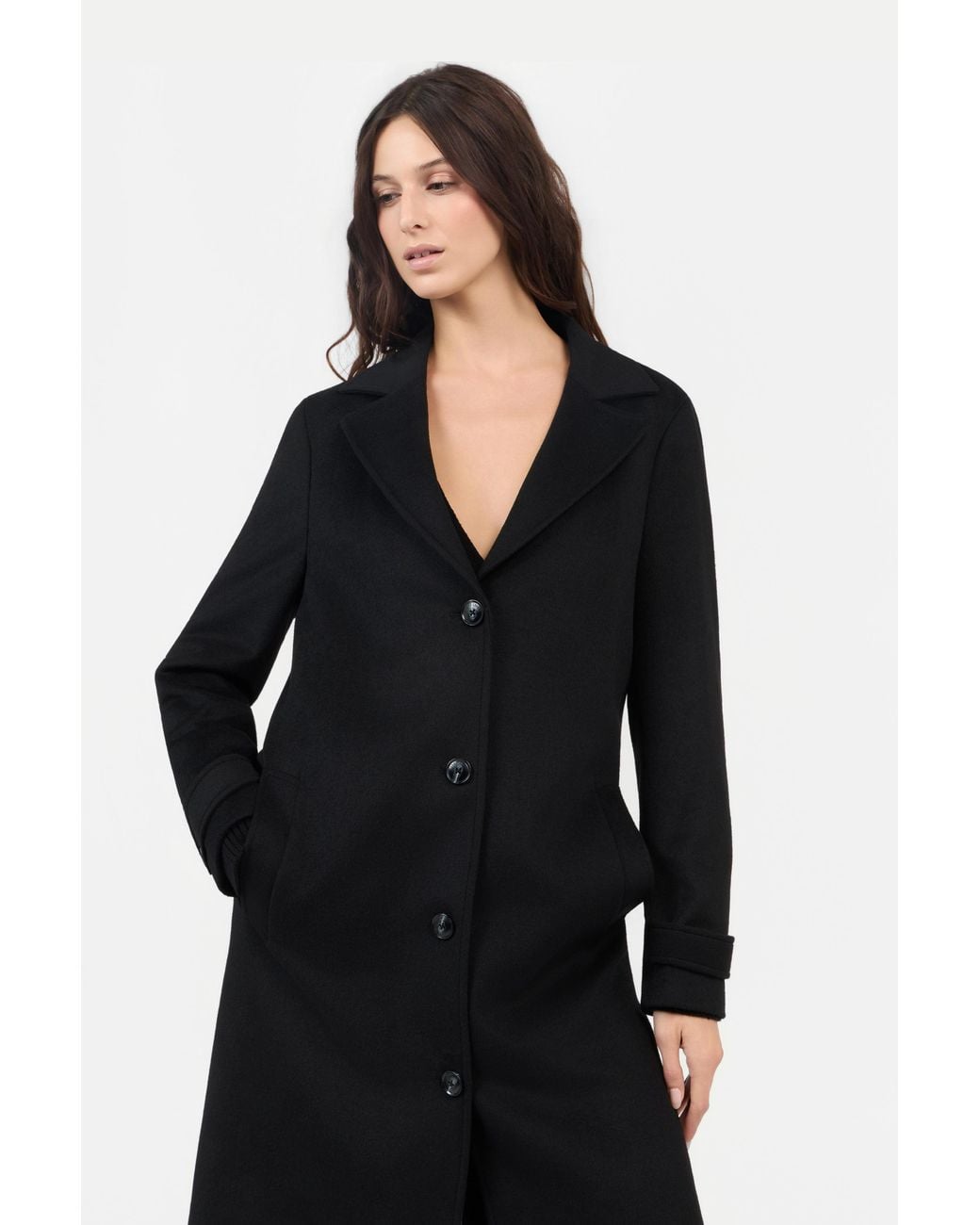 Roberto Cavalli Coat With Leopard Print Lining in Black | Lyst