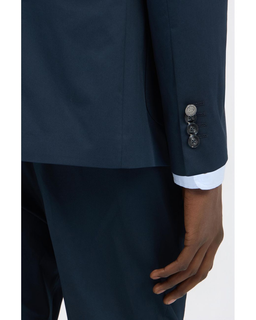 Roberto Cavalli Blue Cotton Suit for men