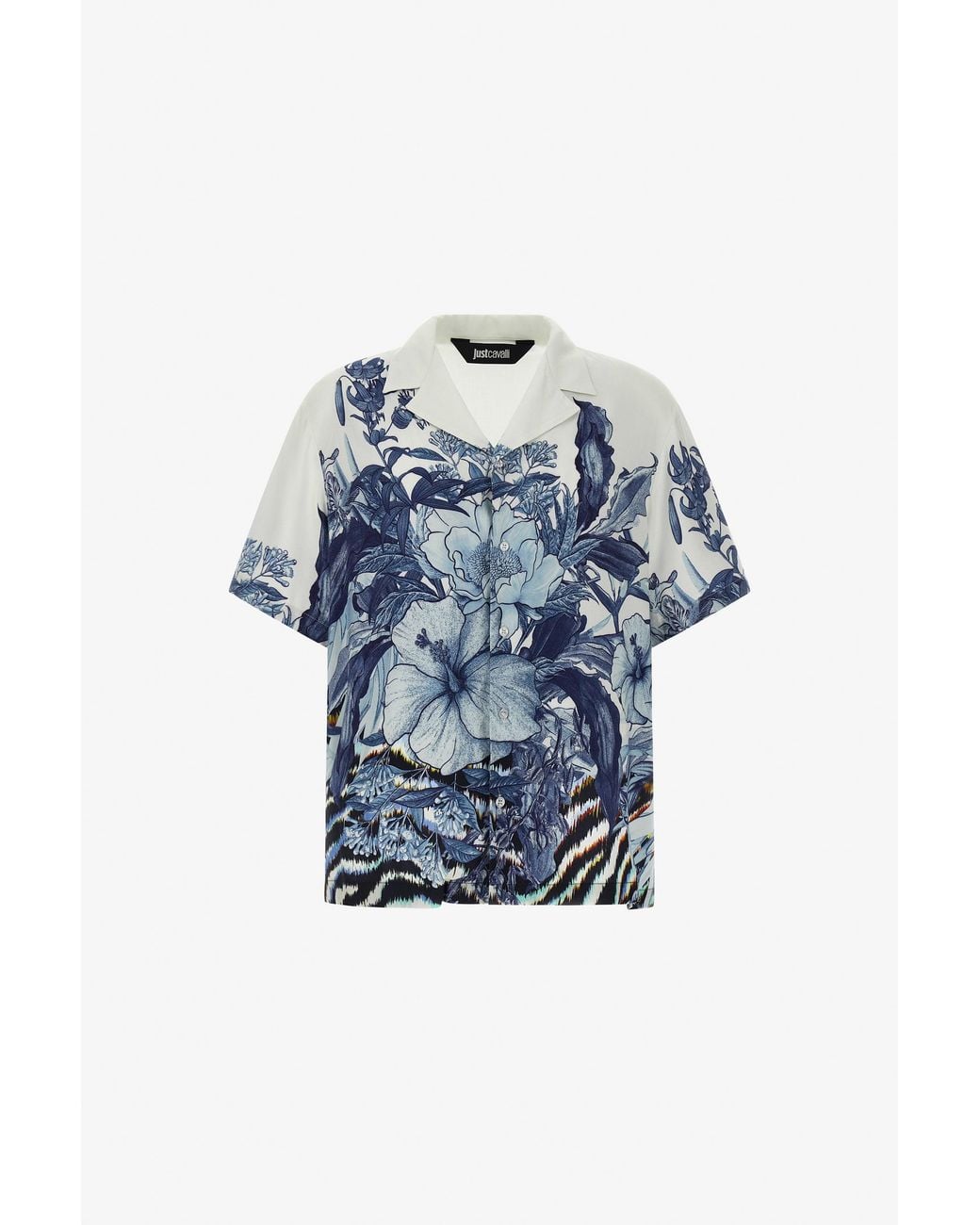 Roberto Cavalli Blue Just Cavalli Shirt for men