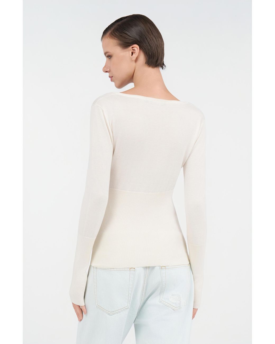 Pull En Coton Roberto Cavalli en coloris White