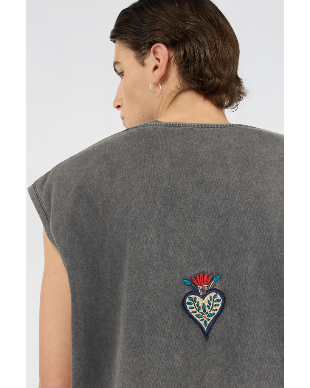 Roberto Cavalli Gray T-Shirt With Logo for men