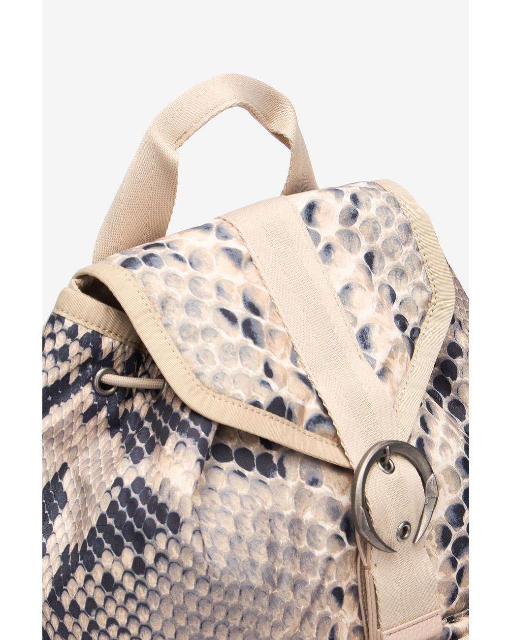 Roberto Cavalli Gray Napoli Python Backpack