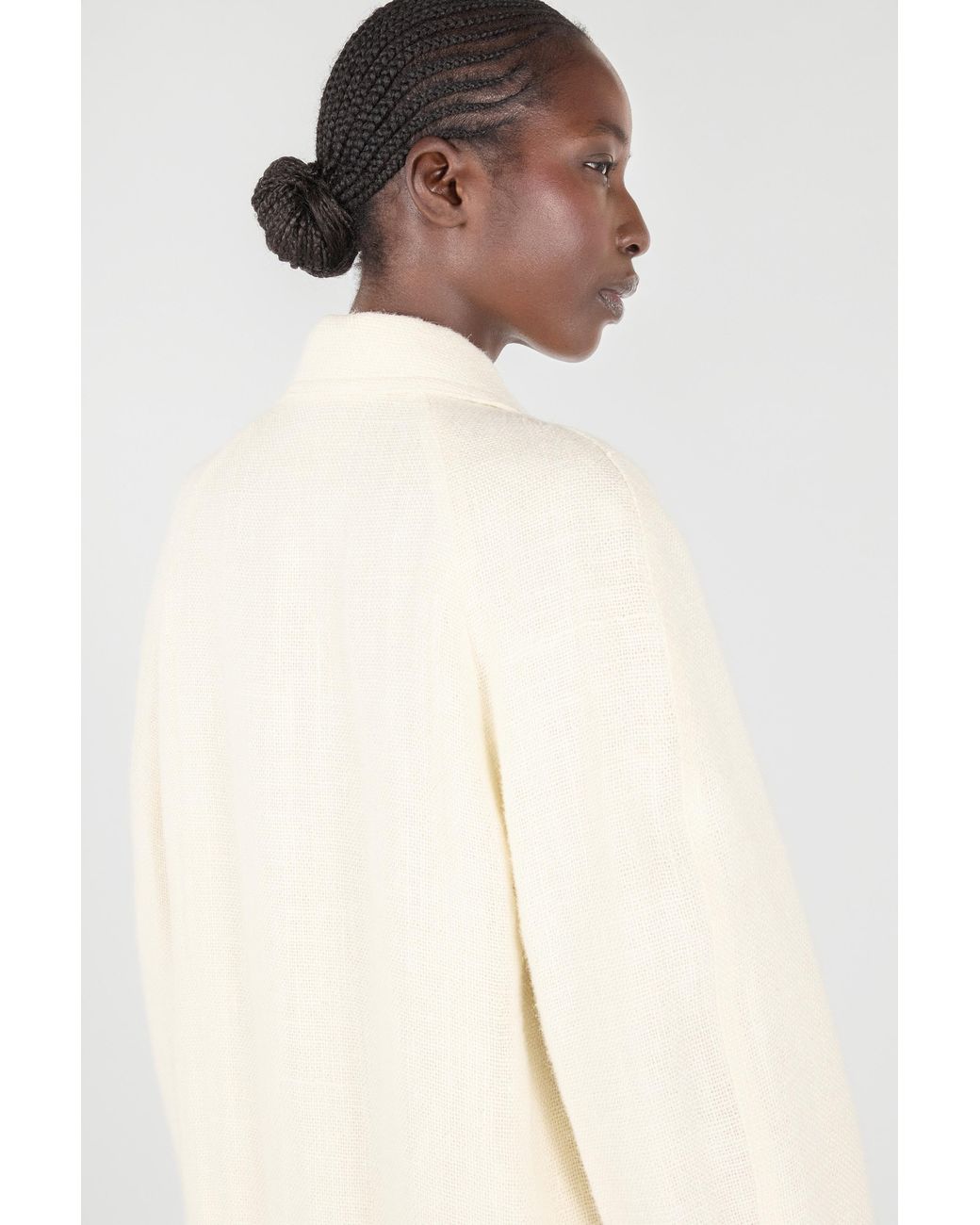 Roberto Cavalli White Wall Print Coat