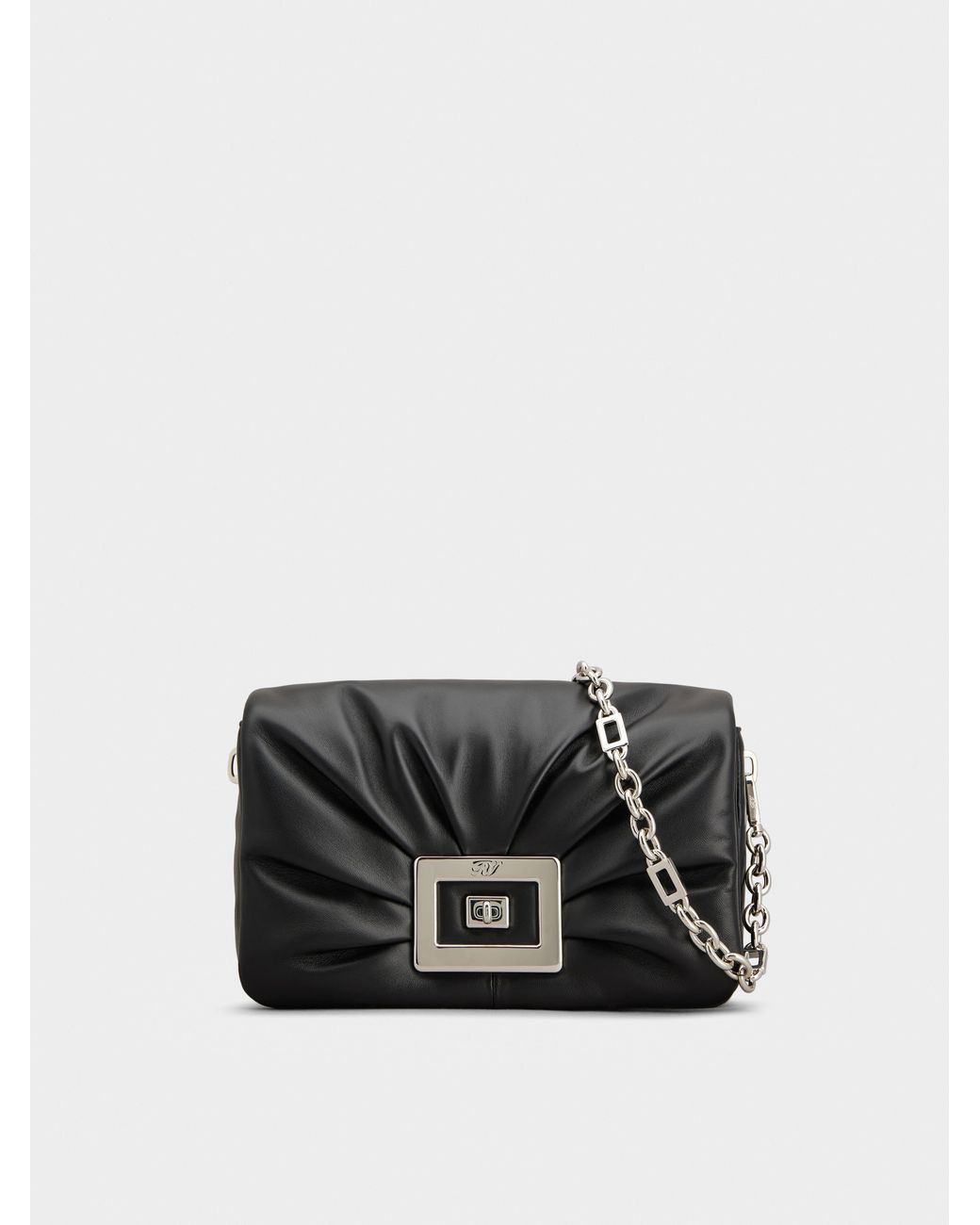 Roger Vivier Black Belle Vivier Choc Bag