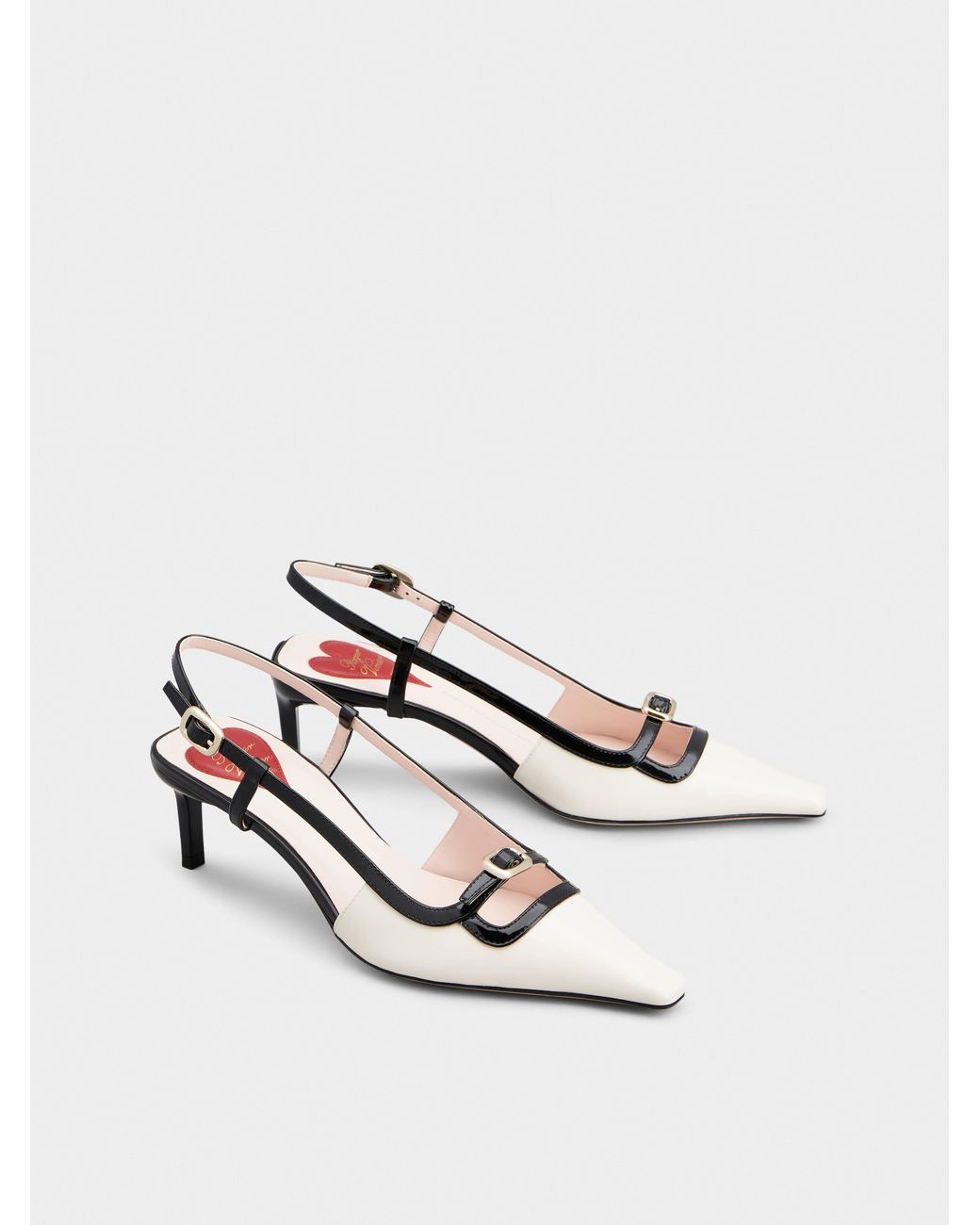 Roger Vivier Natural Viv' Canard Slingback Pumps