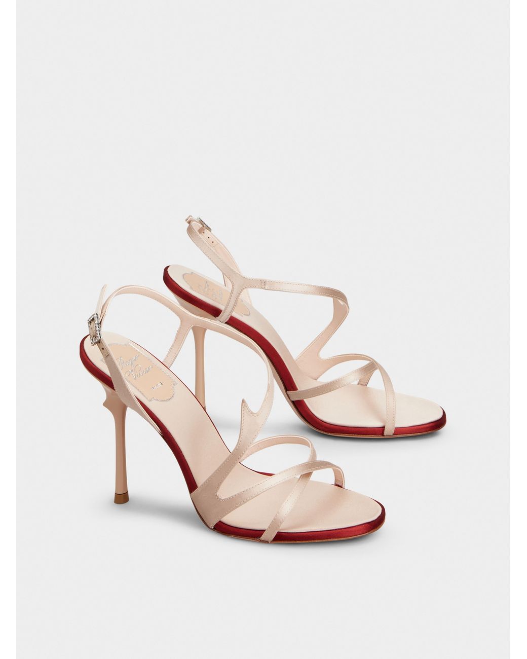 Roger Vivier Natural Rose Vivier Sandals
