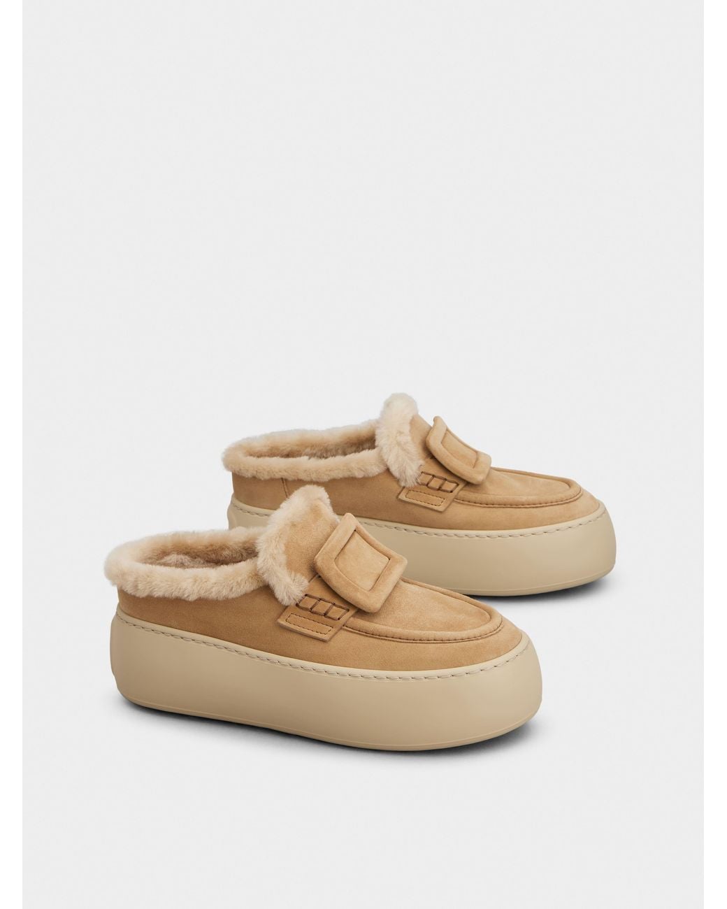 Roger Vivier Natural Viv' Up Mules