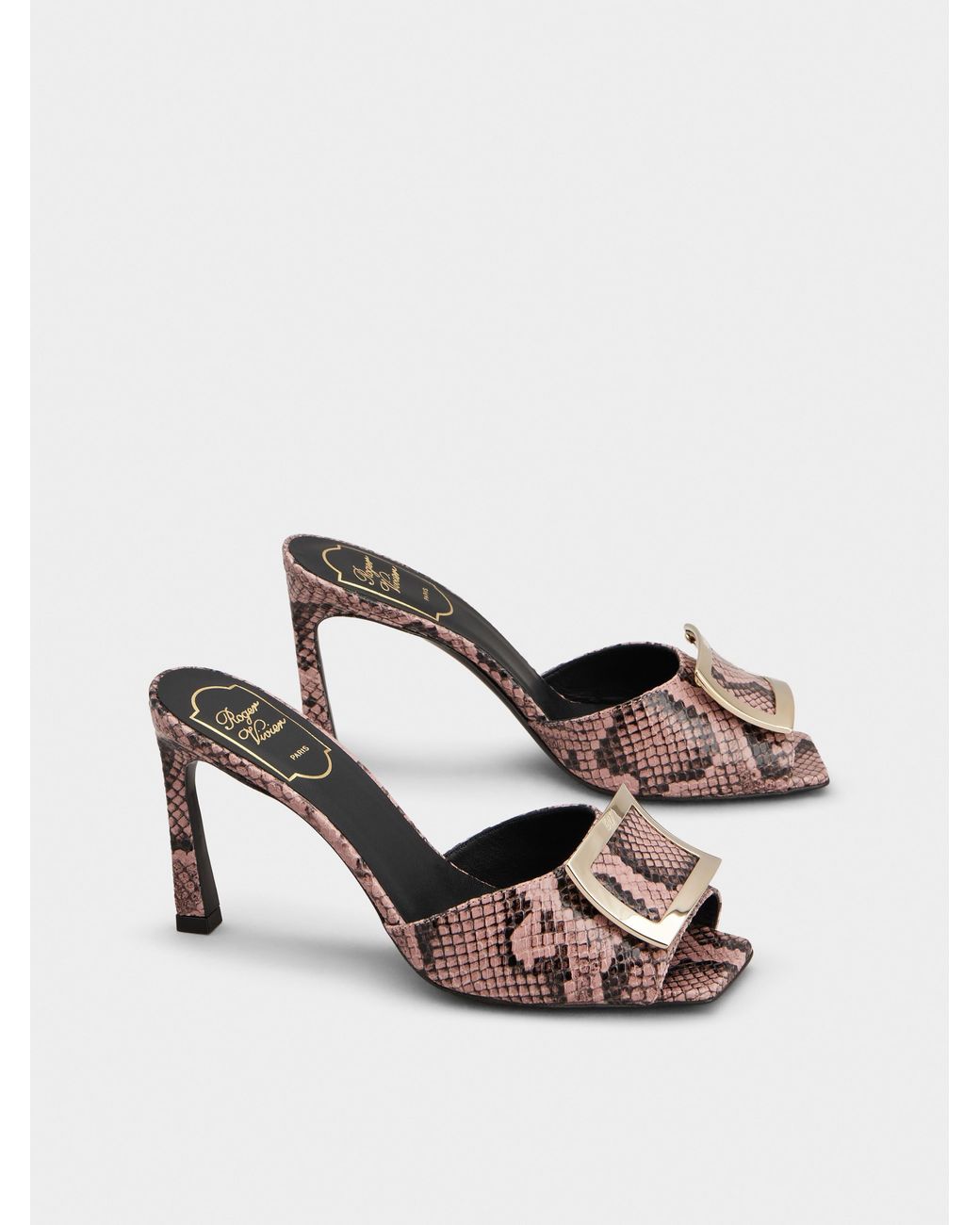 Roger Vivier Natural Trompette Mules