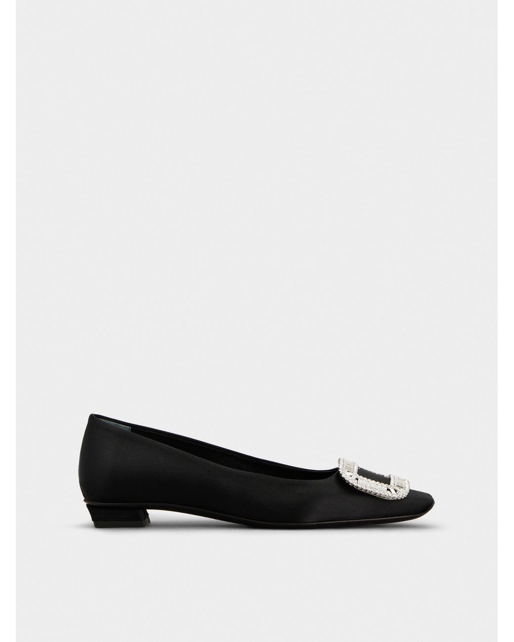 Roger Vivier Black Belle Vivier Ballerinas