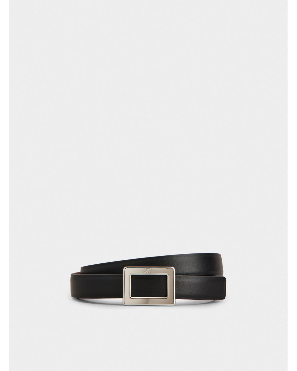 Roger Vivier White Belle Vivier Belt