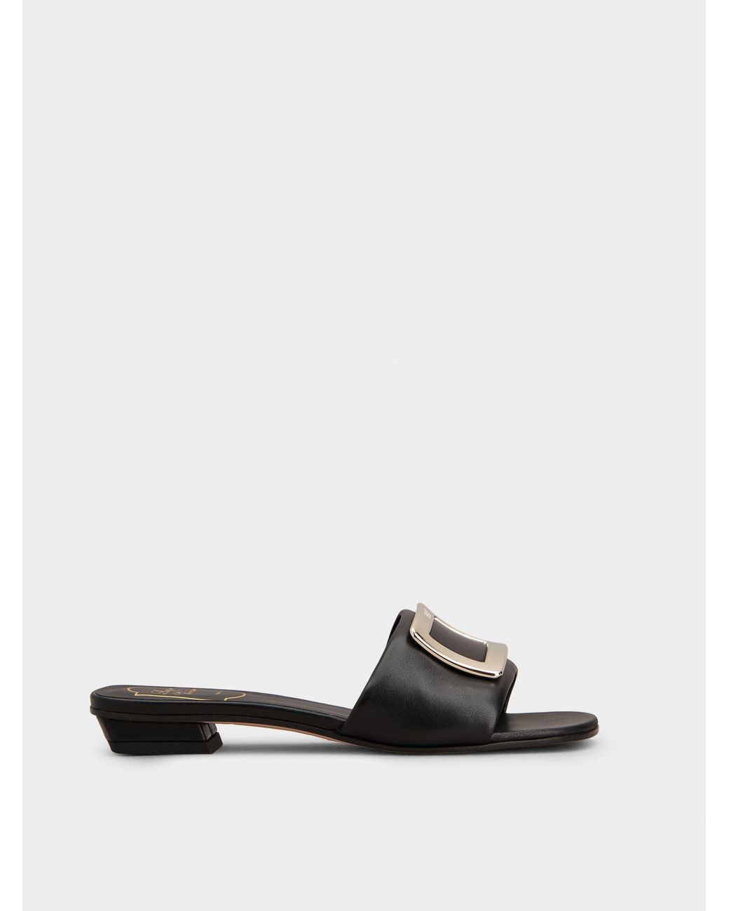 Roger Vivier White Belle Vivier Mules