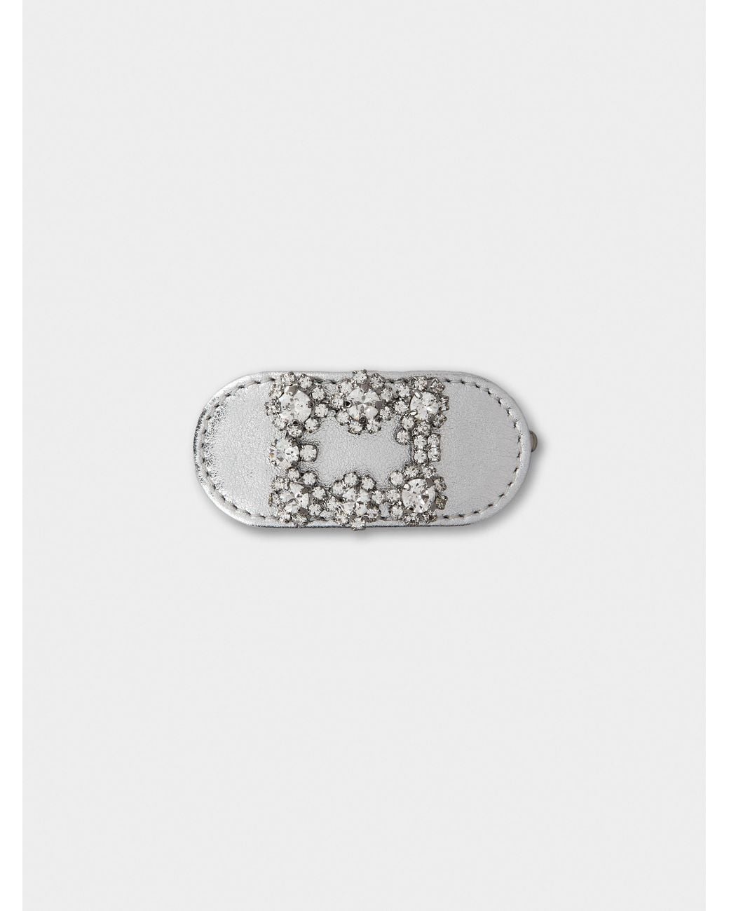 Roger Vivier Gray Efflorescence Hair Clip