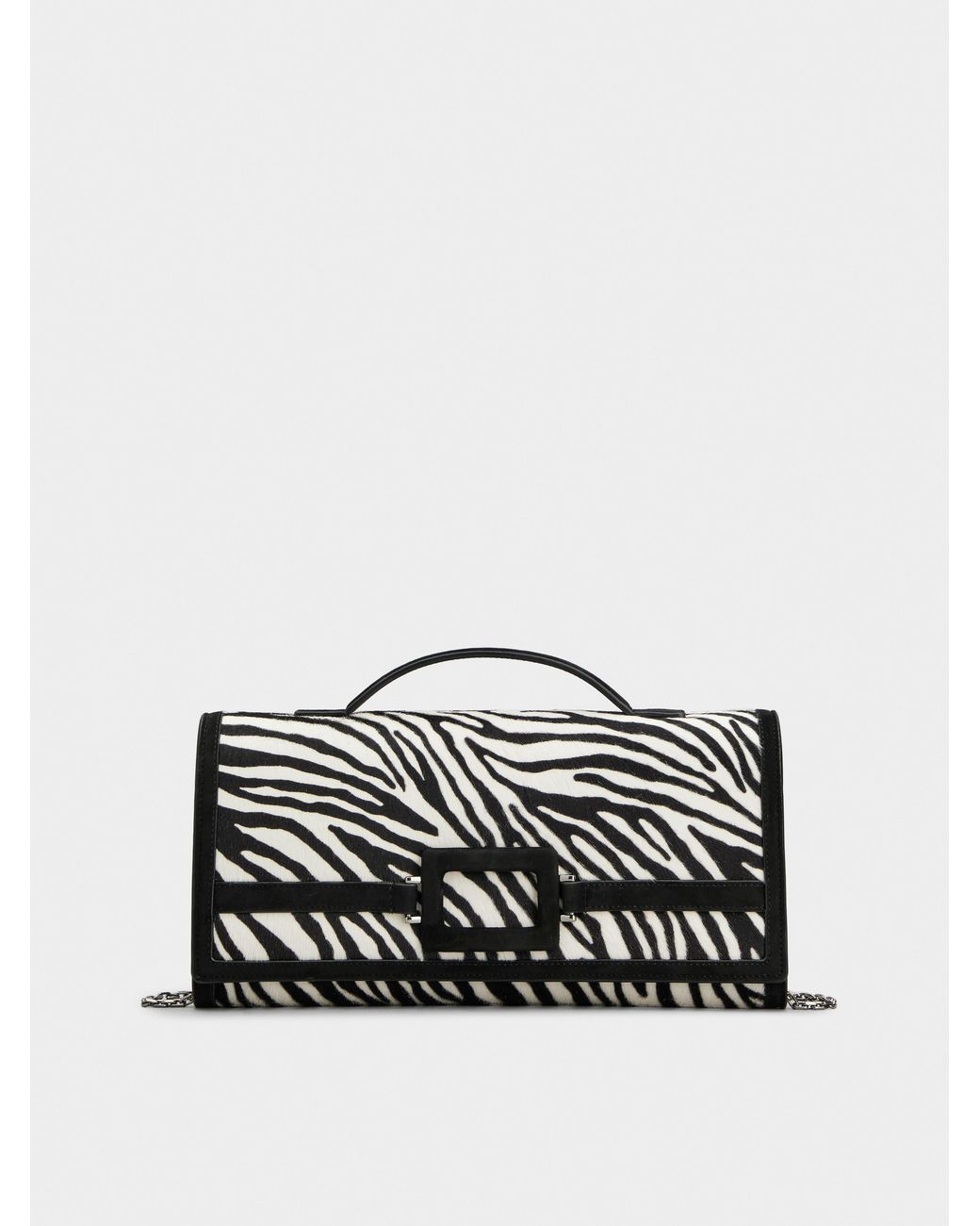 Roger Vivier Black Belle Vivier Clutch