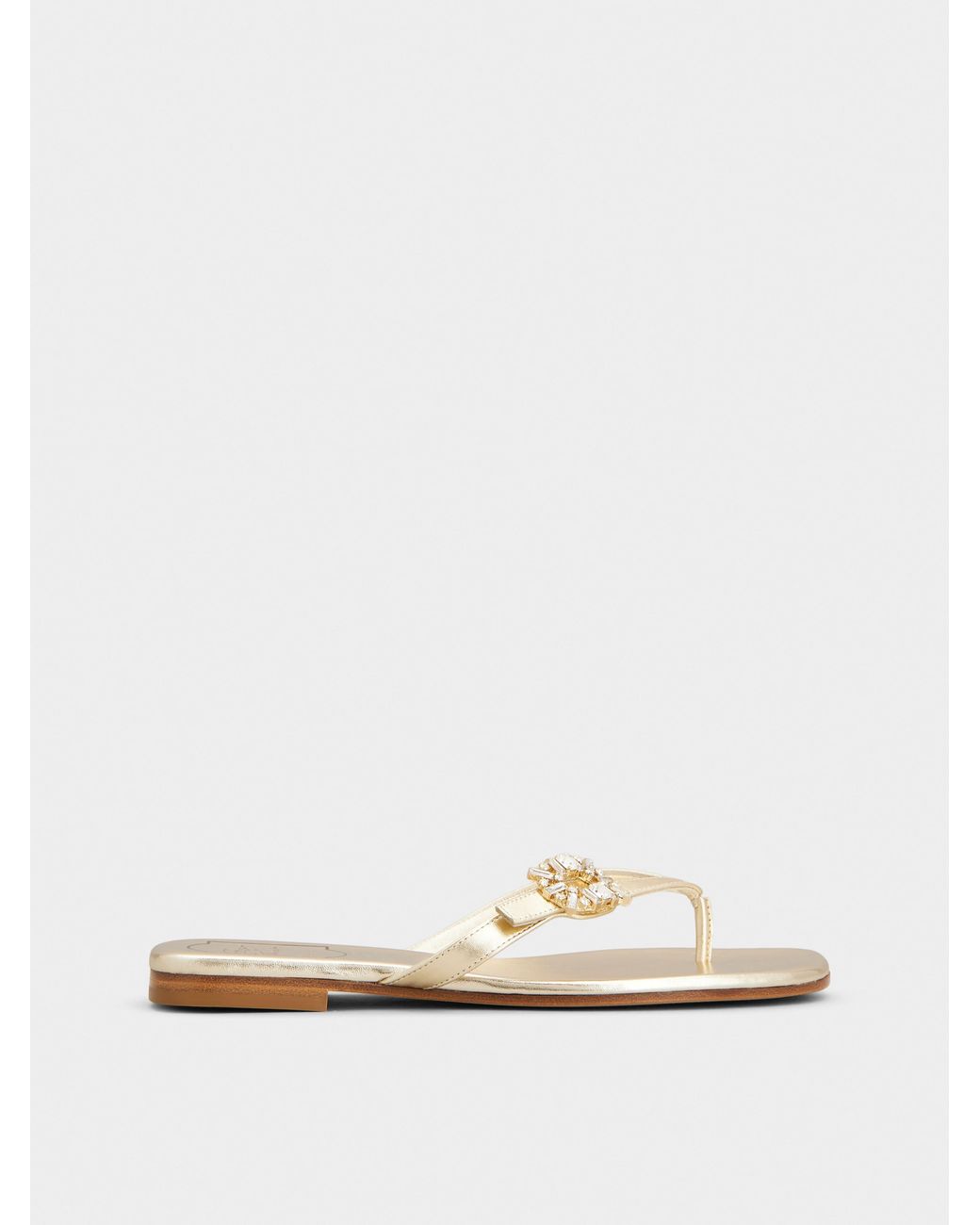 Roger Vivier Natural Thong Mules Inn Leather