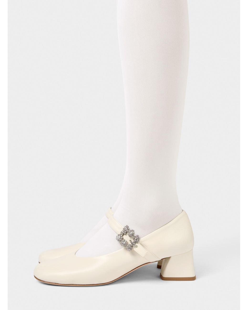 Roger Vivier Natural Efflorescence Mary Jane Pumps