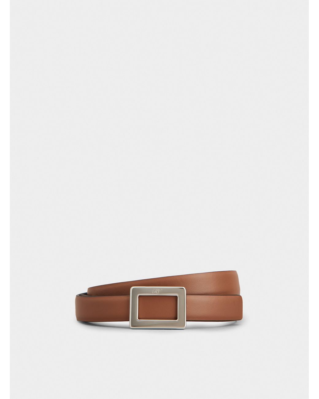 Roger Vivier White Belle Vivier Belt