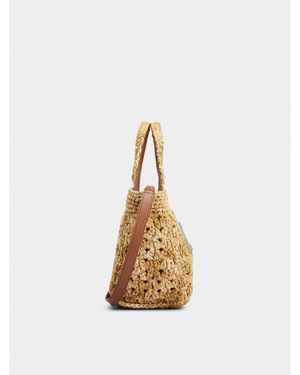 Roger Vivier Metallic Belle Vivier Mini Shopping Bag