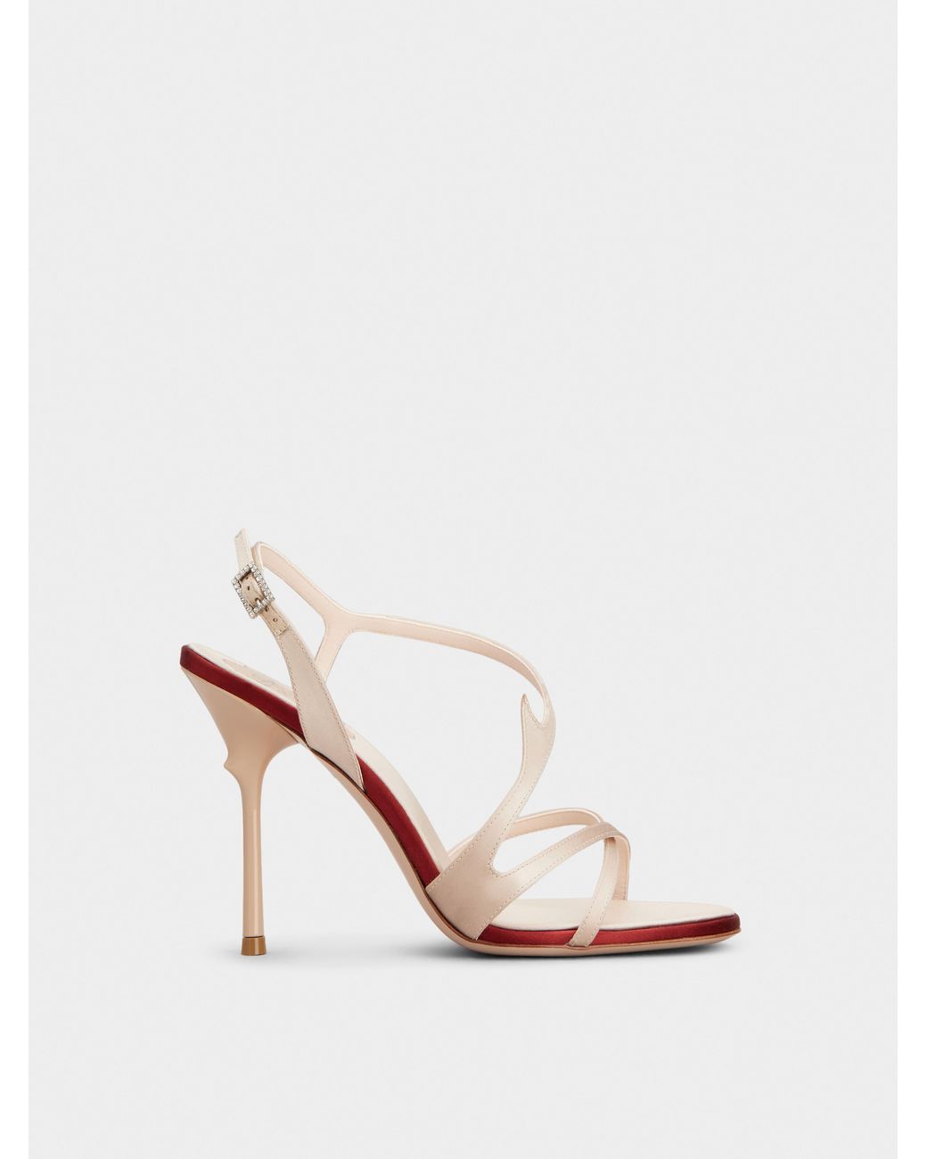 Roger Vivier Natural Rose Vivier Sandals