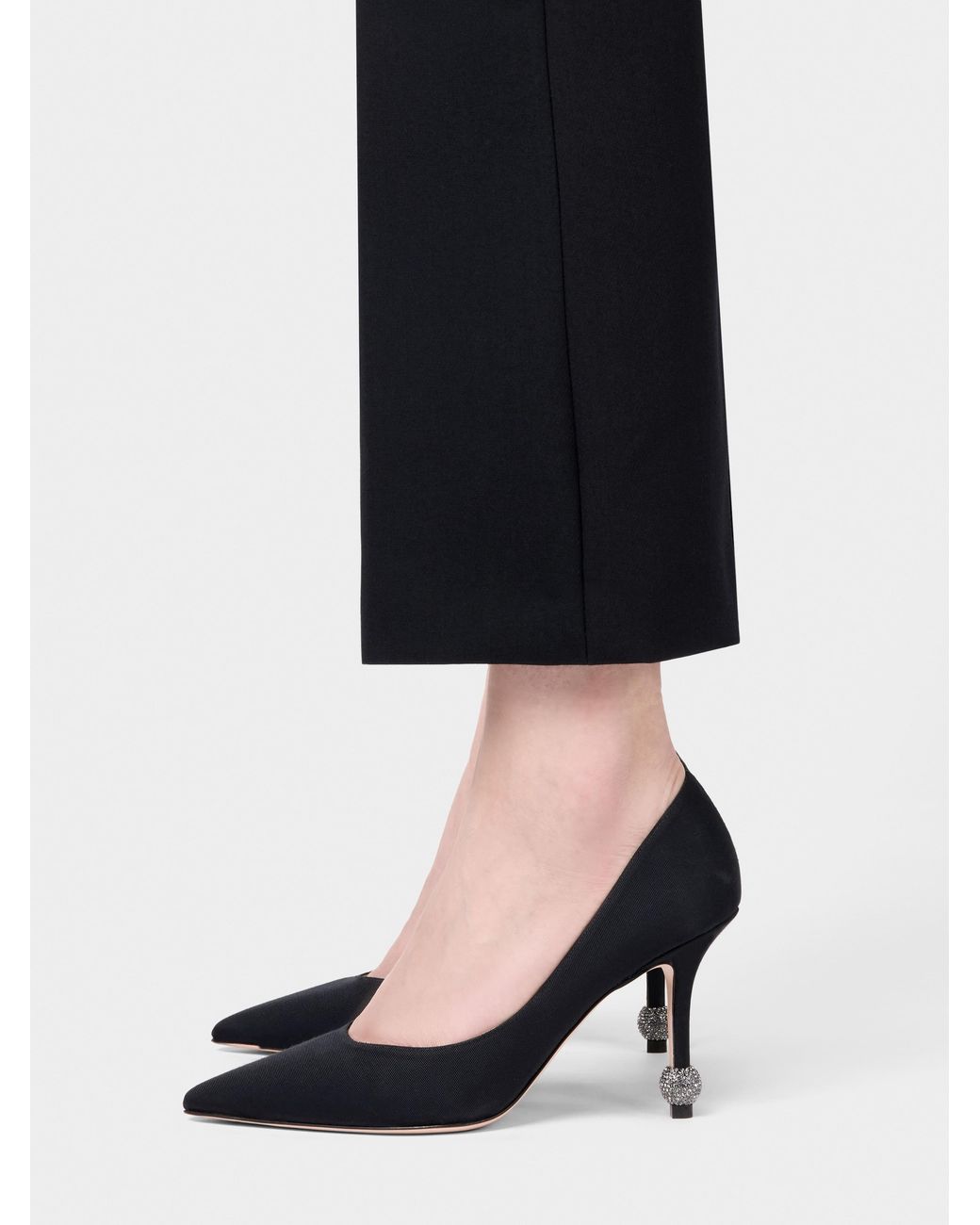 Roger Vivier White Jewel Heel Pumps