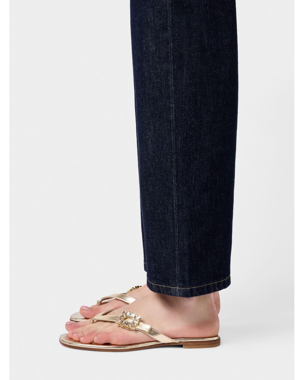 Roger Vivier Natural Thong Mules Inn Leather
