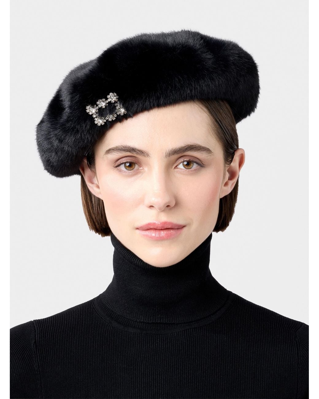 Roger Vivier White Efflorescence Beret